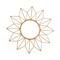 Habitat Decor 24" Narci Gold Floral Wall Mirror